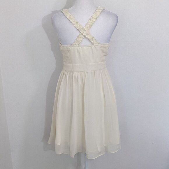 Minuet Ivory Homecoming Dress NWT Size Small Cream Formal Mini Dress - Picture 4 of 9
